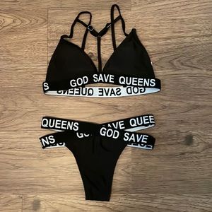 God Save Queens bikini set